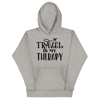 Travel Is My Therapy Hoodie | Funny Travel Hoodie