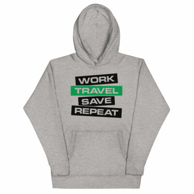 Work Travel Save Repeat Hoodie