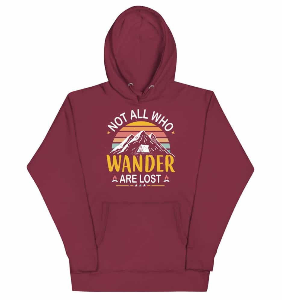 Not All Who Wander Are Lost | Funny Travel Hoodie