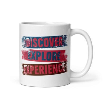 Discover Explore Experience Mug