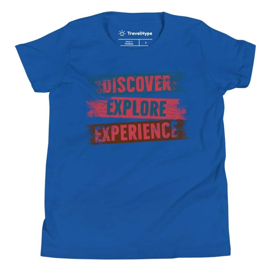 Discover Explore Experience Kids T-Shirt
