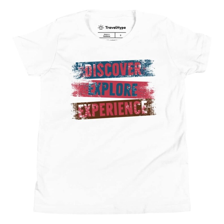 Discover Explore Experience Kids T-Shirt