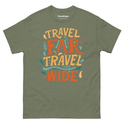 Travel Far Travel Wide T-Shirt | Funny Travel T-Shirt