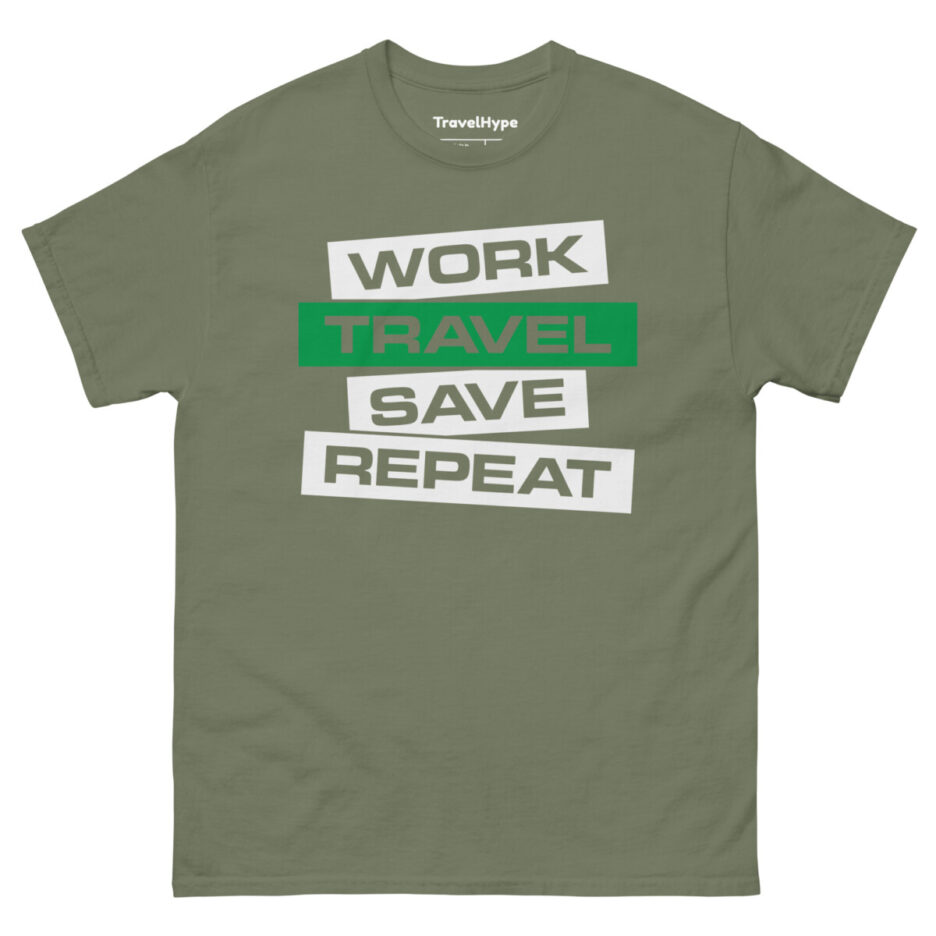 Work Travel Save Repeat T-Shirt