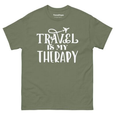 Travel Is My Therapy T-Shirt | Funny Travel T-Shirt