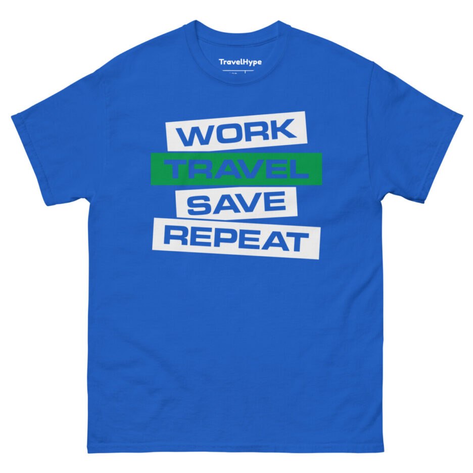 Work Travel Save Repeat T-Shirt