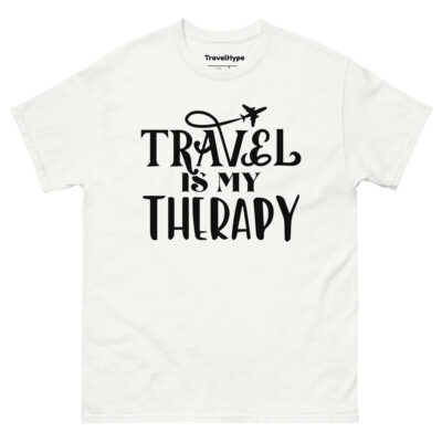 Travel Is My Therapy T-Shirt | Funny Travel T-Shirt