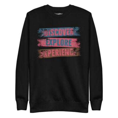 Discover Explore Experience Sweatshirt | Funny Travel Sweatshirt